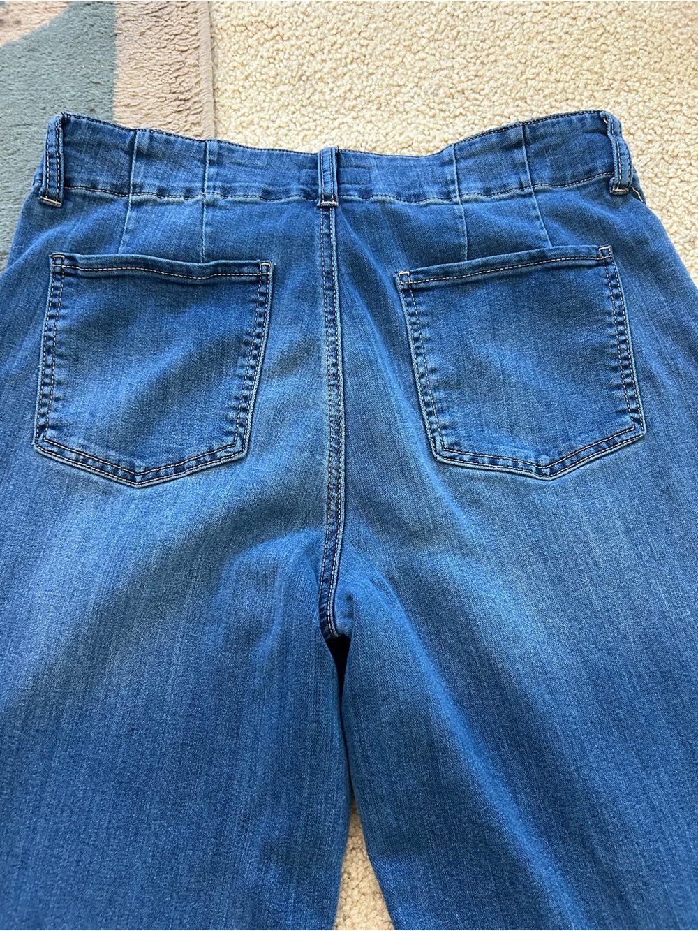 KUT Wide Leg Dark Denim Pants - Picture 7 of 7